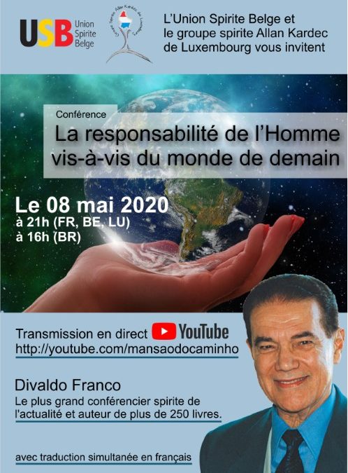 Conférence avec Divaldo Franco le 08/05/2020